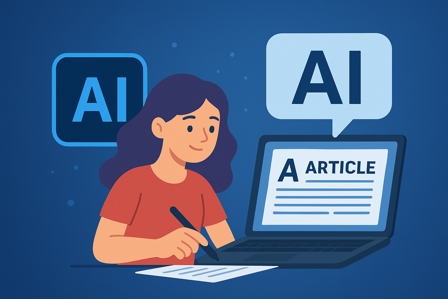 آموزش مقاله نویسی با AI